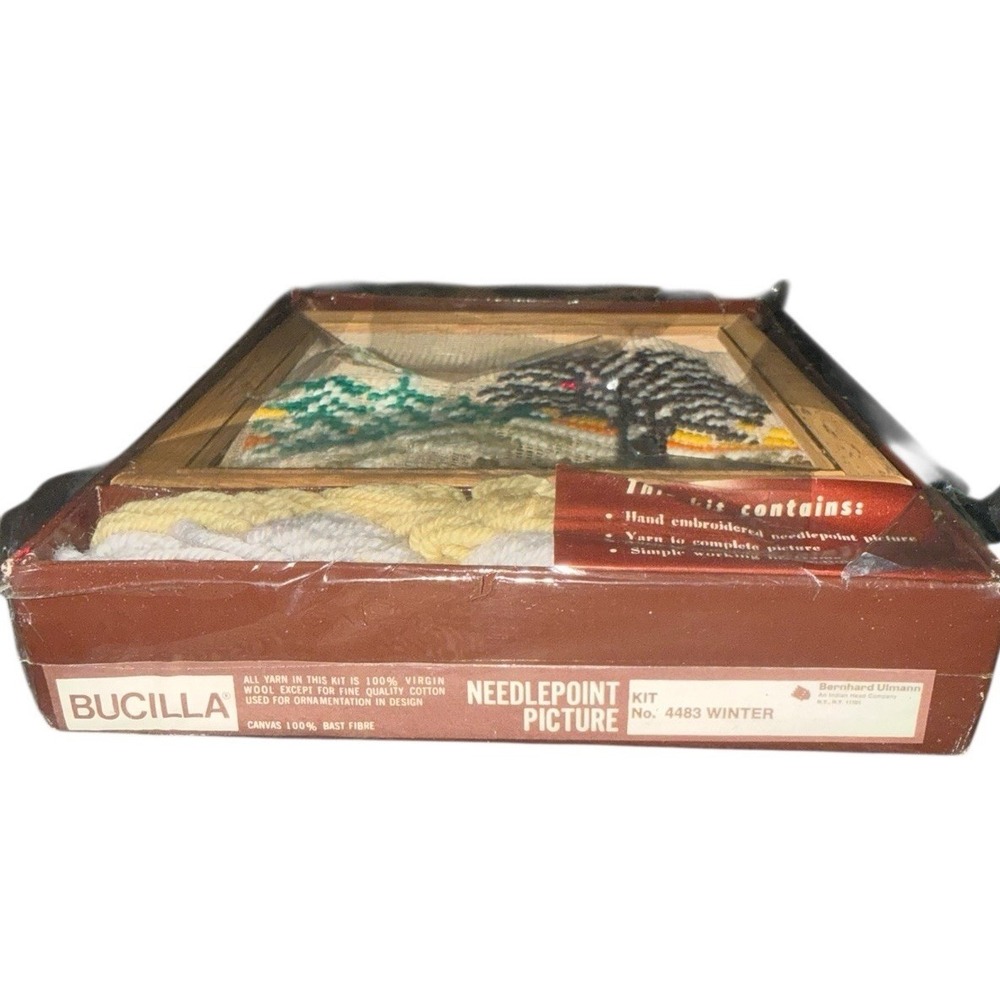 Bucilla Needlepoint Picture Kit designed to finish with frame New In Package - Picture 3 of 4